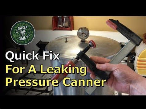 test rubber seal in pressure canner|youtube pressure canner leaking.